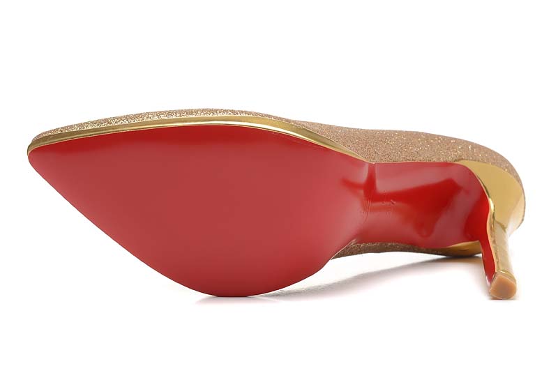 christian louboutin 12cm chaussures de sable dore (5)